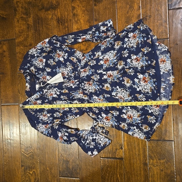 NWT Entro Dress Size S Navy Floral - Picture 10 of 10